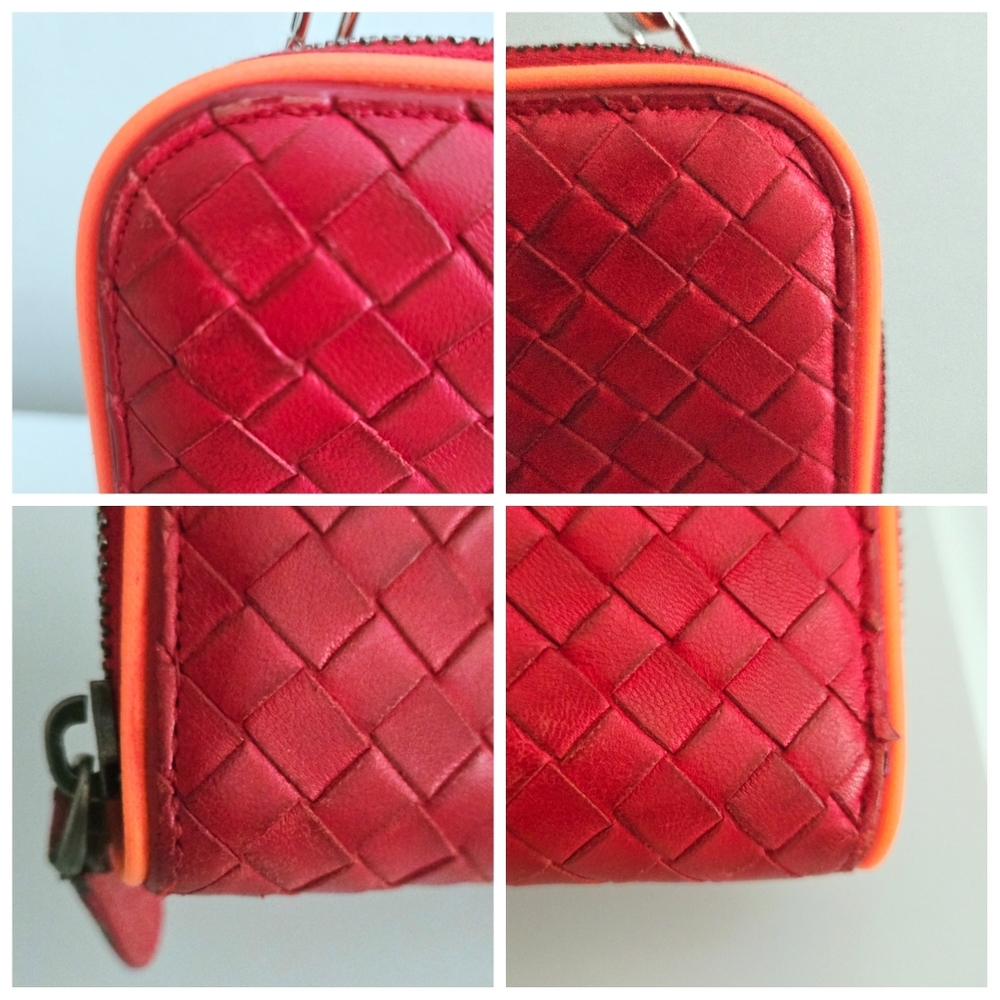 Authentic BOTTEGA VENETA Intrecciato Weaved Leather Wallet WOC Crossbody Clutch - Picture 9 of 15